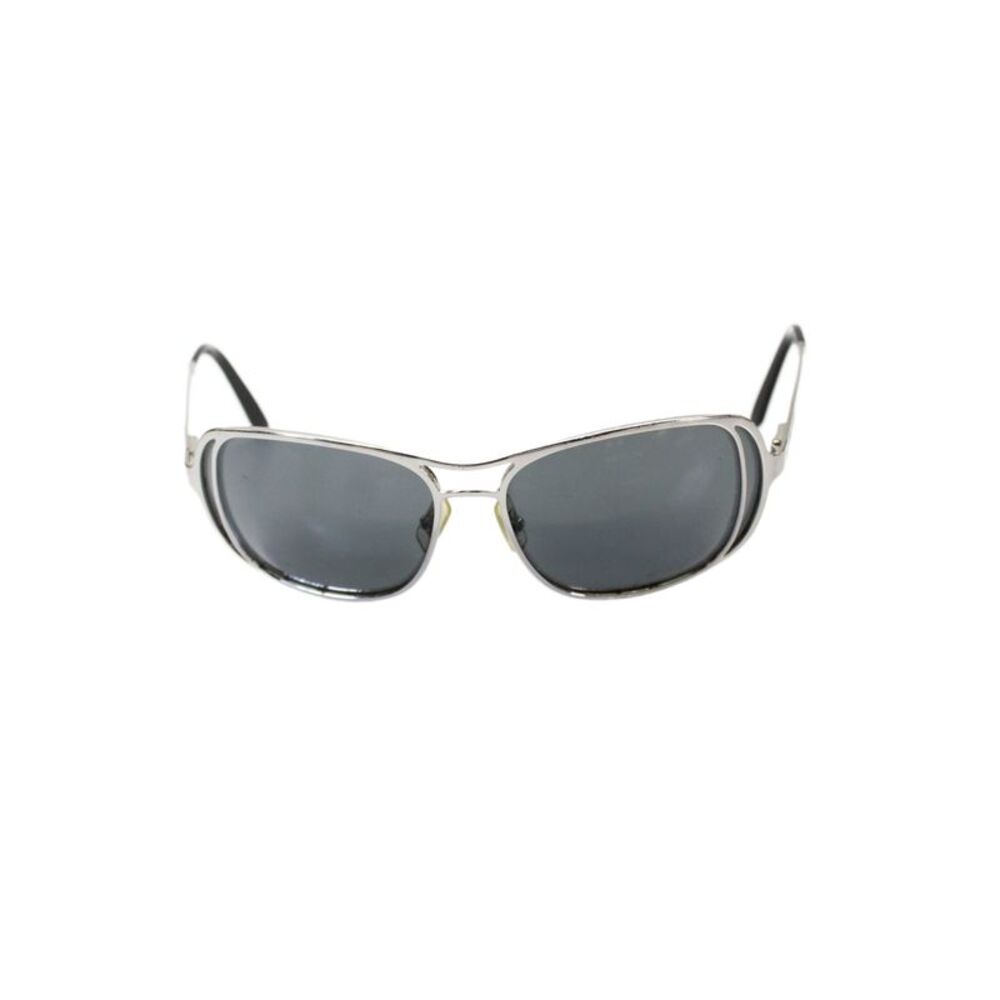 Miu Miu Womens Metal Aviator Sunglasses Silver Black 125mm